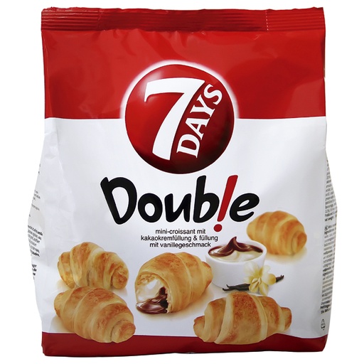 "7DAYS" Mini-croissant met cacaocrème- en vanille vulling