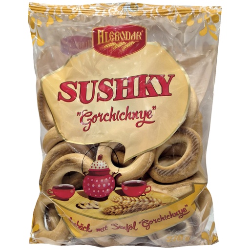 Krullende gebakjes met mosterdolie "Gorchichnye" aan touwtje