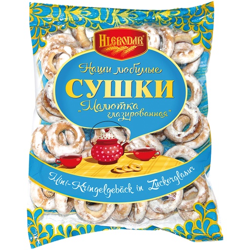 Mini-Kringelgebak in Zuckerglasur 20% "Maljutka glasirovannaja"