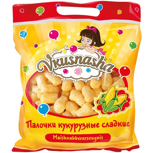Zoete maïsnibbelproduct "Vkusnasha"