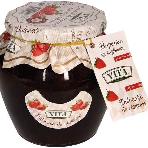 Aardbeienconfituur extra, van grote fruitstukken