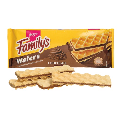 Wafels met roomvulling (70%) met chocoladesmaak