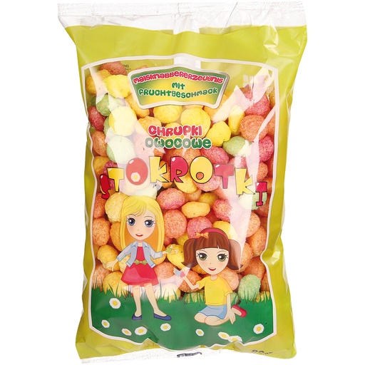 Maïsnibbelproduct met fruitsmaak "STOKROTKI"