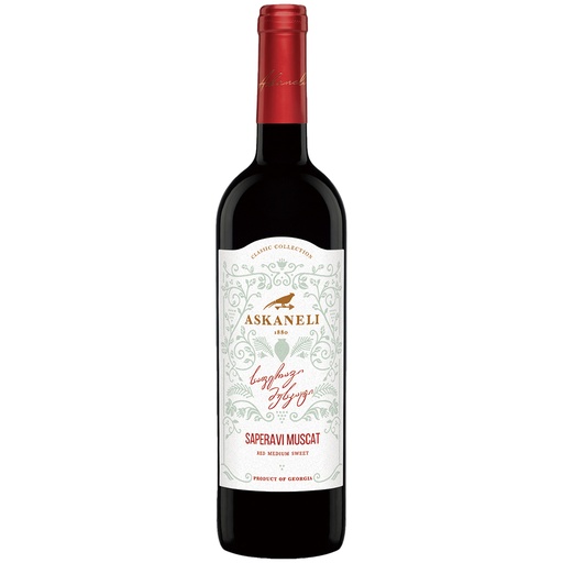 "Saperavi-Muskat" rode wijn uit Georgië, zoet, 12% vol.
