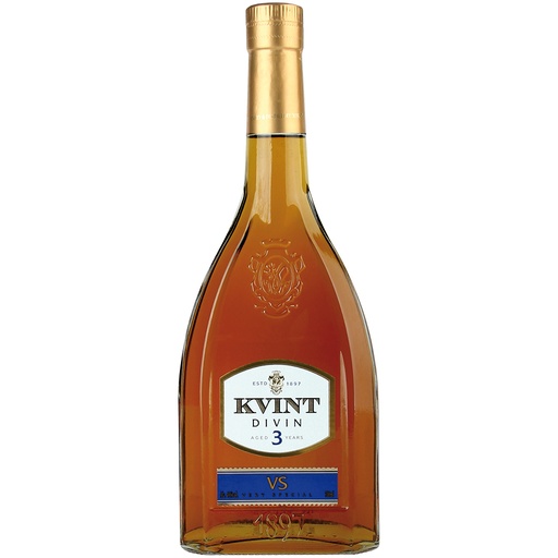 Wijnbrandewijn (Brandy) "Kvint" / 3 jaar, 40% vol.