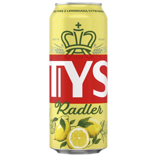 Radler "Tyskie" met citroensmaak, 2,0% vol.