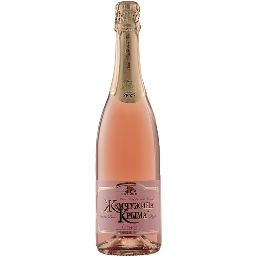 Schaumwijn uit Moldavië "De Parel van de Krim" mild, rosé, 12,5% vol.