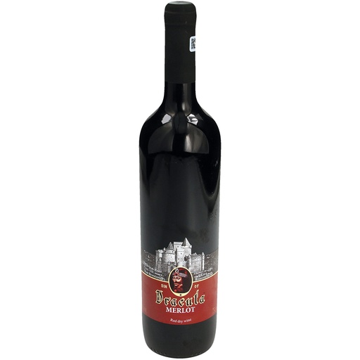 Красное вино сухое "Dracula-Merlot" 13% алк.