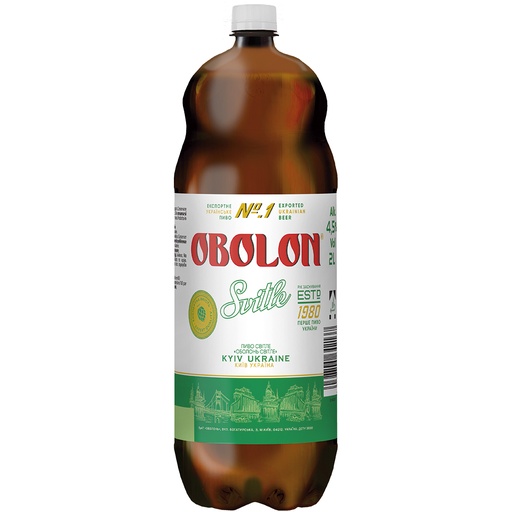Bier "Obolon" licht 4,5% vol.