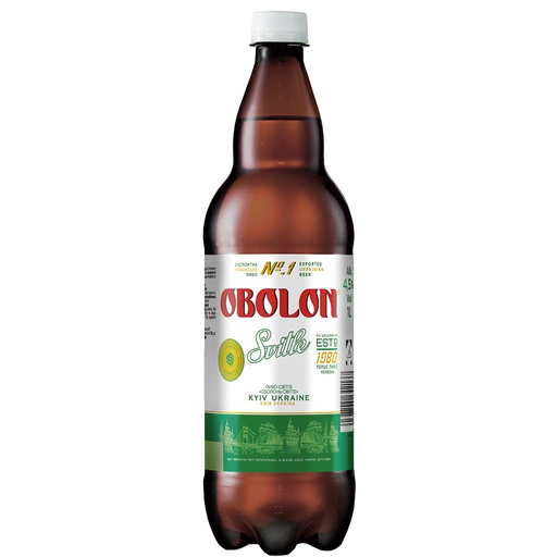 Пиво "Оболонь" светлое пастеризованное 4,5% алк.