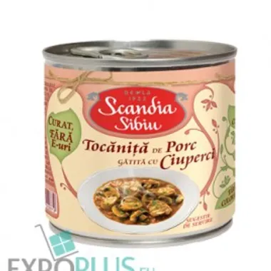 SCANDIA SIBIU TOCANITA PORC GATITA CU CIUPERCI 6X400G