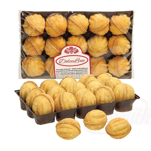 Nuci cu lapte condensate - koekjes met 48% vulling van gekar