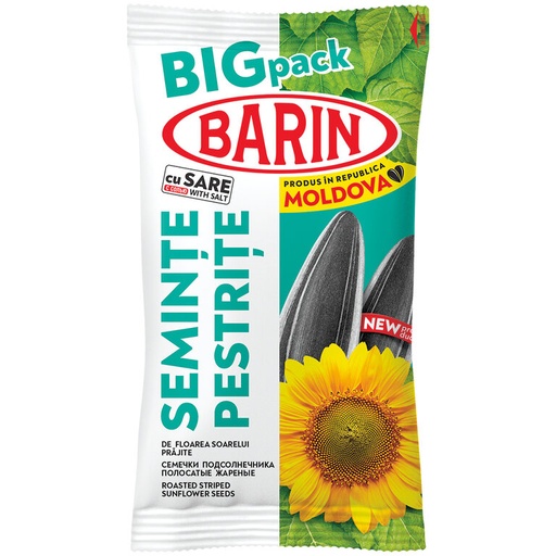 “BARIN” Geroosterde gestreepte grijze zonnebloempitten