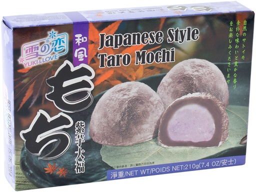 Japanse rijstcake "Mochi" met taro