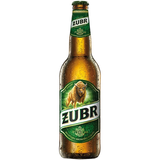 Bier "Zubr" 6% vol. Plato 12%.