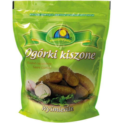 Oгурцы бочковые "Ogoreczki kiszone" в стоячем пакете "Doypack"