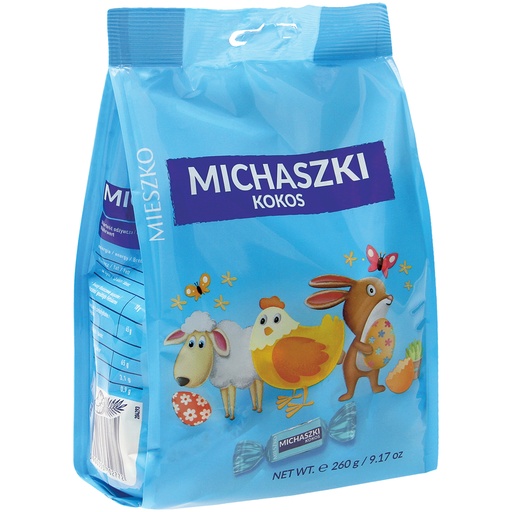 MICHASZKI Kokos Aromatisch kokosgebak in een chocoladeglazuu