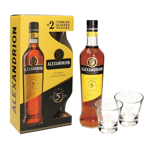 Alexandrion 5*- алкогольный напиток, 37,5 % алк.