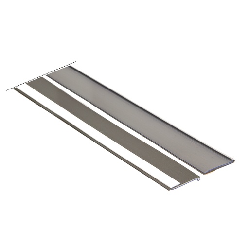 Prijsstrip voor plank grijs aluminium om te plakken met 12 m