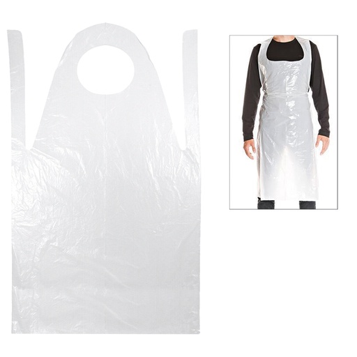 Eenmalige schorten 75x130cm, 50 stuks, wit