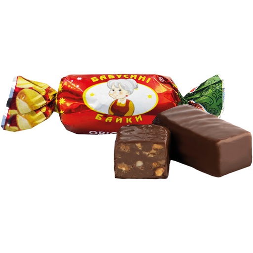 Snoep met pinda's in cacaoglazuur