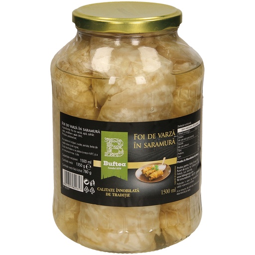 Buftea - Gefermenteerde koolbladeren. Gepasteuriseerd.