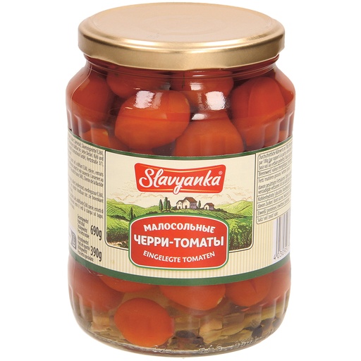 Малосольные черри-помидоры