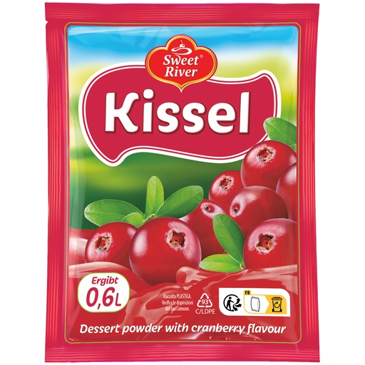 SWEET RIVER Dessertpoeder met bosbessensmaak "Kissel-Bosbes"