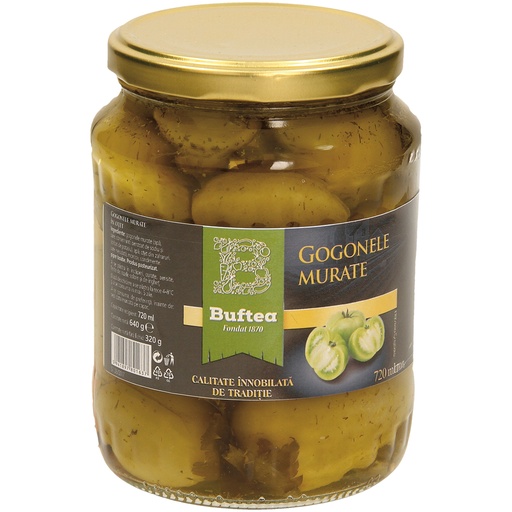 "Buftea-Gogonele murate in otet" - Зеленые помидоры маринова