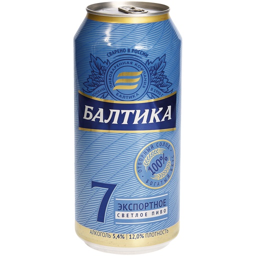 Premium Helles Bier "Baltika Export Nr. 7", 5,4% vol.