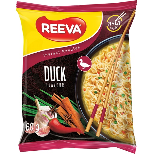 "REEVA" Вермишель быстрого приготовления со вкусом утки