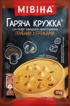 MIVINA CHAMPIGNONSOEP-PUREE MET CROUTONS