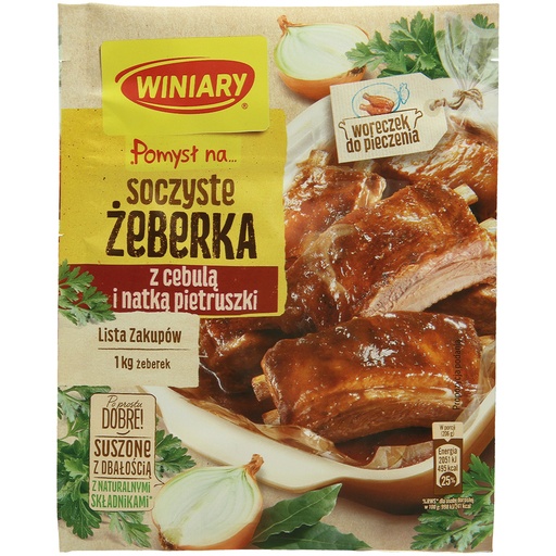 Kruidenmix voor sappige ribben. Met braadzak.