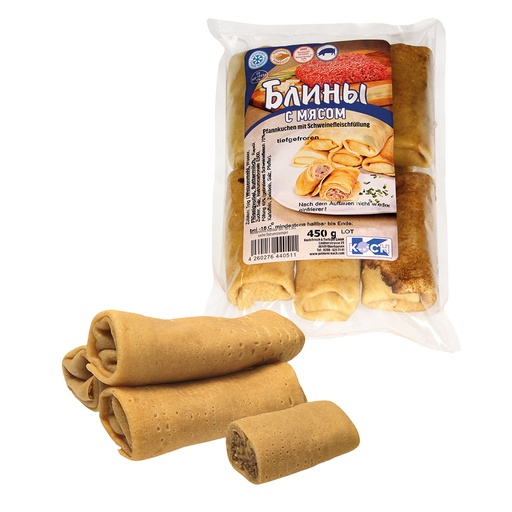Блины сo свининой, замороженные