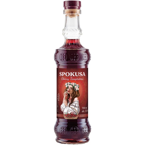"SPOKUSA" Ликер Вишня, 17,5% алк.
