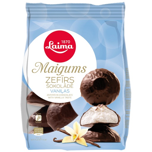 Meringue koekjes met vanillesmaak "Sefir" in chocoladeglazuu