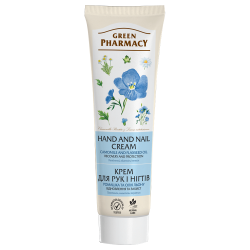 Hand- en nagelcrème Green Pharmacy 100 ml, kamille en lijnza