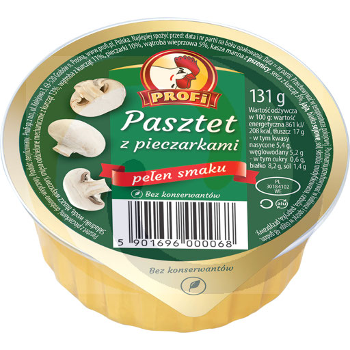Profi Wielkopolski Paté met Vlees en Champignons 131g