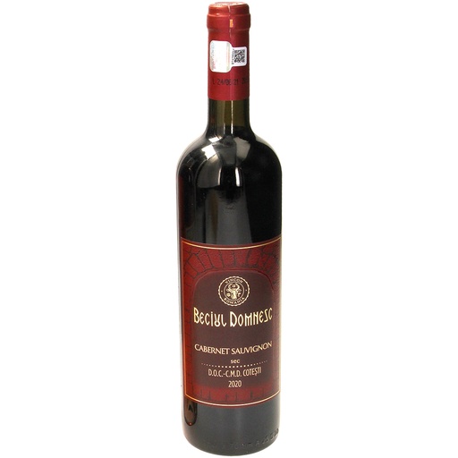 Rode wijn "Cabernet Sauvignon" uit Roemenië, droog, 13,5 % v