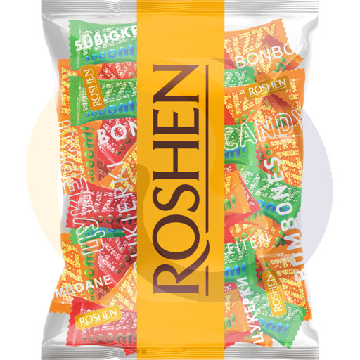 Fizzy boom fruit karamelletjes 1,0 kg Roshen