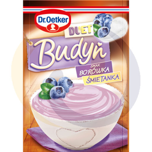 Дуэт пудинга чернично-сливочный 40г dr.Oetker
