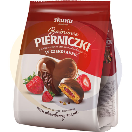Wadowice Skawa Chocolade Gecoate Peperkoek met Aardbeivullin