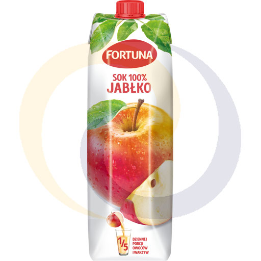 Фортуна Яблочный сок 100% 1 л