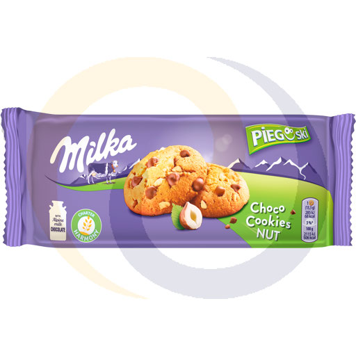 Milka Pieguski Choco Cookie Noten Chocolade en Noten Koekjes 135 g