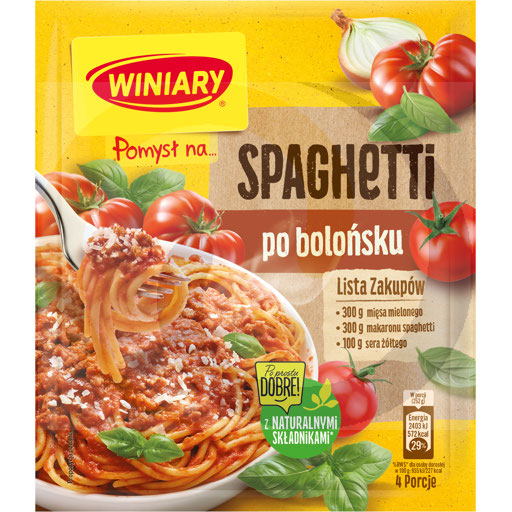 Winiary Idee voor... Spaghetti Bolognese 44 g