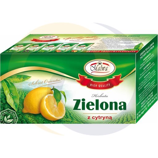 Малва зеленый чай с лимоном 20 пак. * 2,0 г