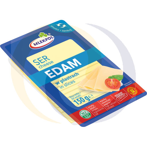 Mlekpol Edammer kaas in plakjes 150g