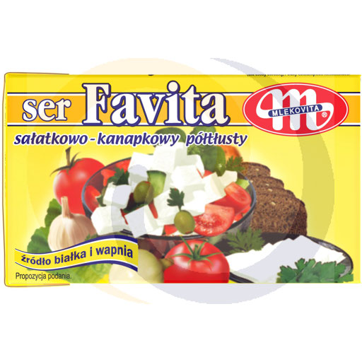 Mlekovita Favita gele kaas 12% vet 270g