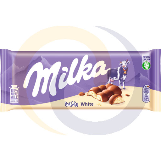 Milka Bubbly Witte Alpenmelk Chocolade 95 g