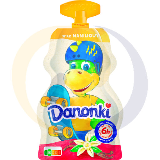 Danone Danonki vanille kwark in knijptube 70g